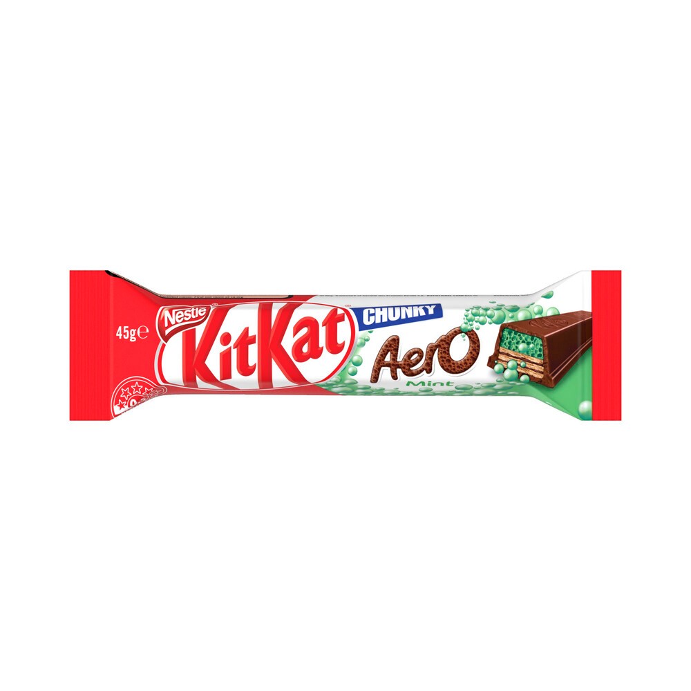 

KitKat Chunky Aero Mint Milk Chocolate Bar | 45g Australia