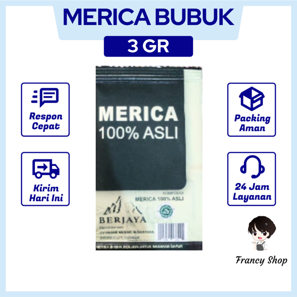 

Merica Bubuk Berjaya 3 gram