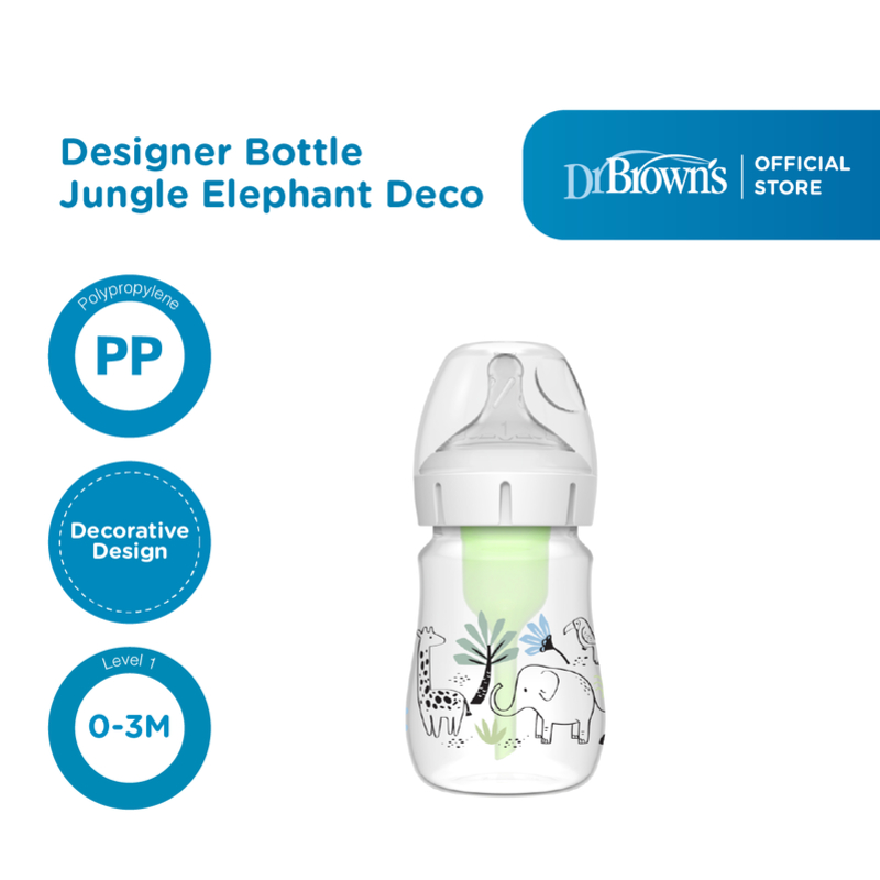 Dr. Browns  Options+ Wide-Neck Designer Bottle / Botol Susu