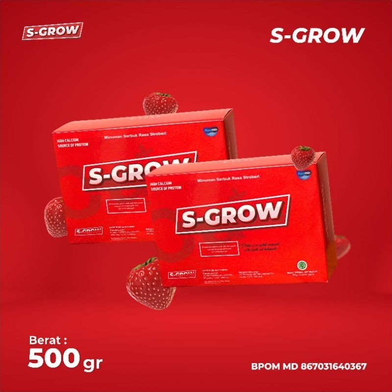 

S-GROW High Calsium Susu Peninggi Badan Terbaik- 2 Box