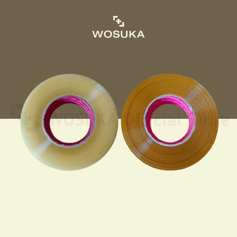 

[WOSUKA] Lakban OPP Tape merk Handeru HDR Bening Coklat 300 Yard (48mm x 300yard x 45mic)