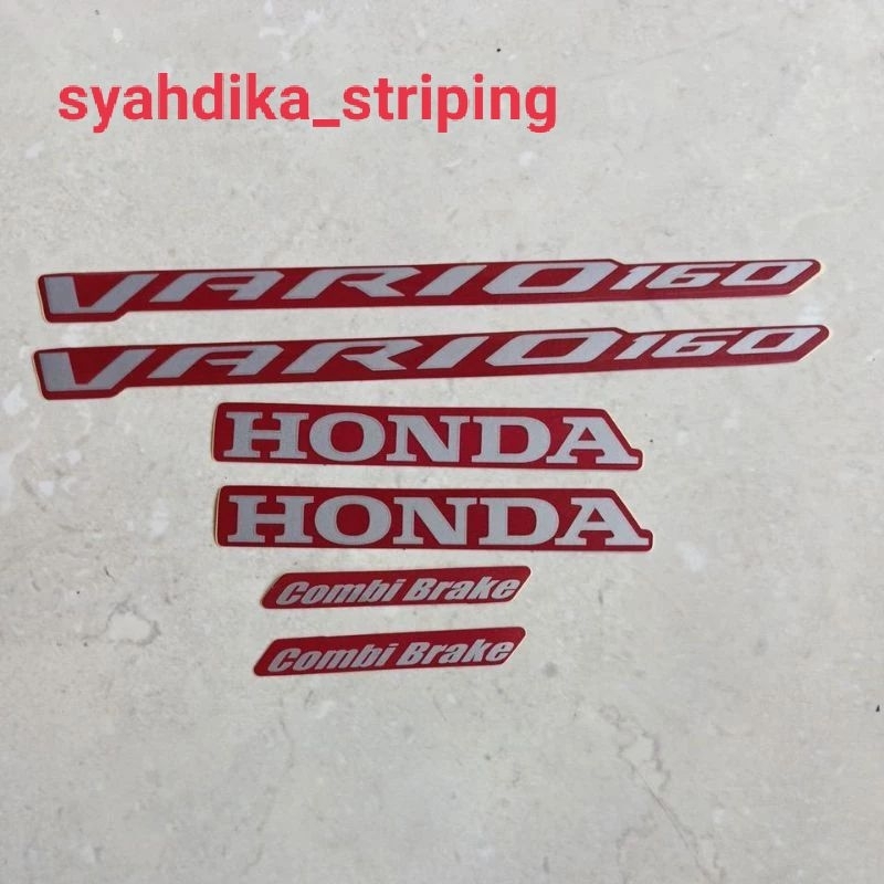 STIKER STRIPING LIS BODY HONDA VARIO 160 2023 2024 MERAH DOFF