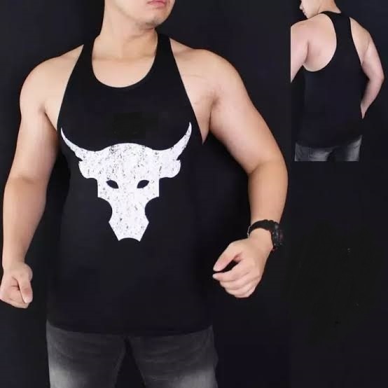 kaos olahraga pria dewasa elastis adem tebal terbaru 2024/singlet gym pria/kaos fitness laki-laki/si