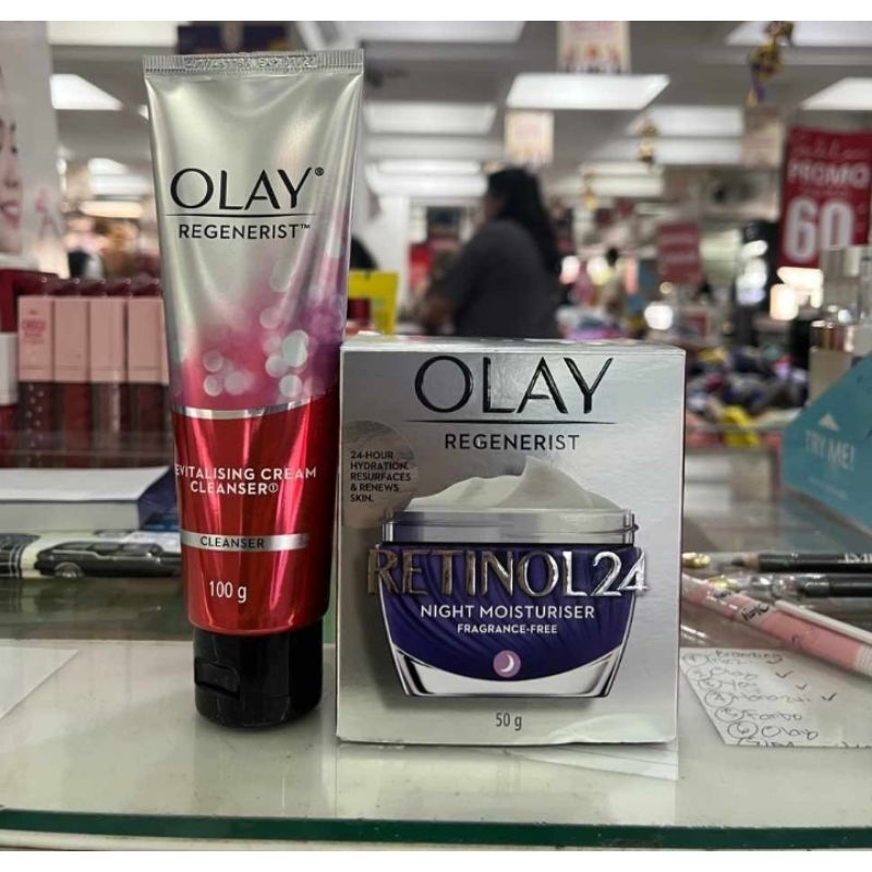 Olay Regenerist Retinol 24 Night 50 + Cleanser 100g