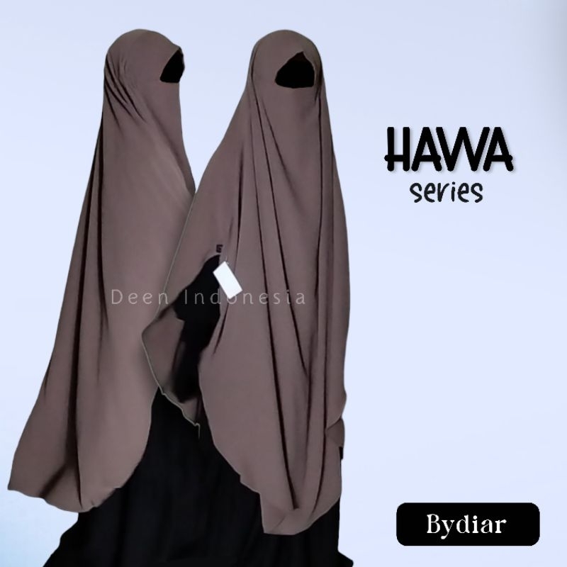 TERPOPULER French Khimar Karet Premium Long Oval Series Hawa Bahan Malika Arabian Premium FK Instan