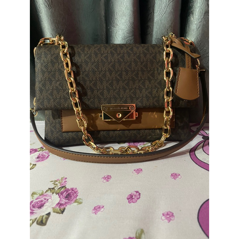 MK Cece Medium Signature Brown