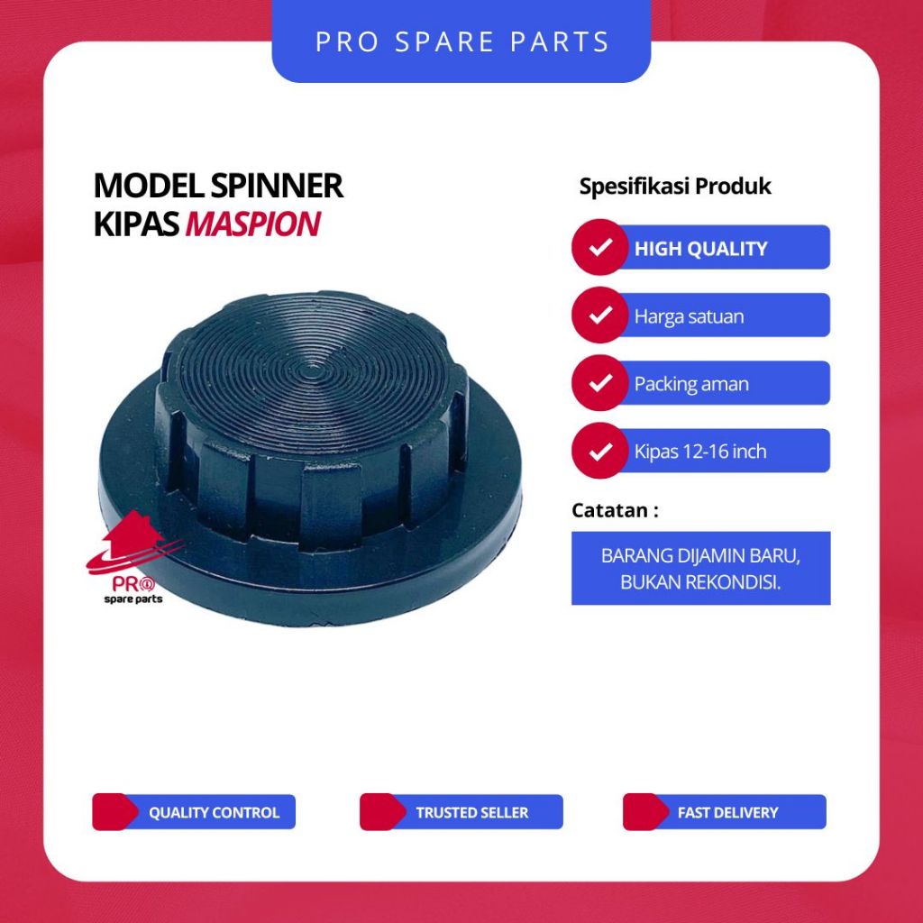Spinner Kipas Angin Model Maspion - Poros Pemutar Baling Kipas Angin - Sparepart Kipas Model Maspion