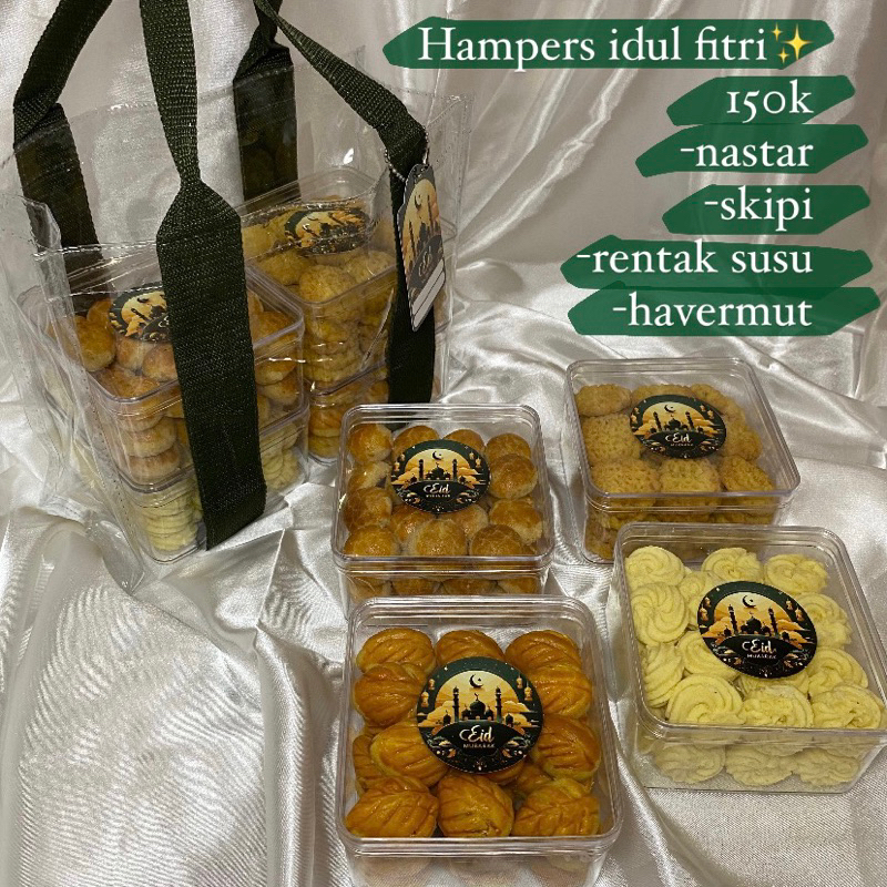 

HAMPERS IDUL FITRI LEBARAN EID MUBARAK HAMPERS KUE KERING PARCEL LEBARAN IDUL FITRI RAMADHAN