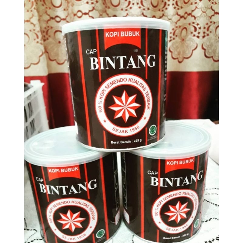 

Kopi Bubuk CAP BINTANG Kopi Asli Semendo Kab Muara Enim Kualitas Terbaik 225 G Isi 4 Kaleng