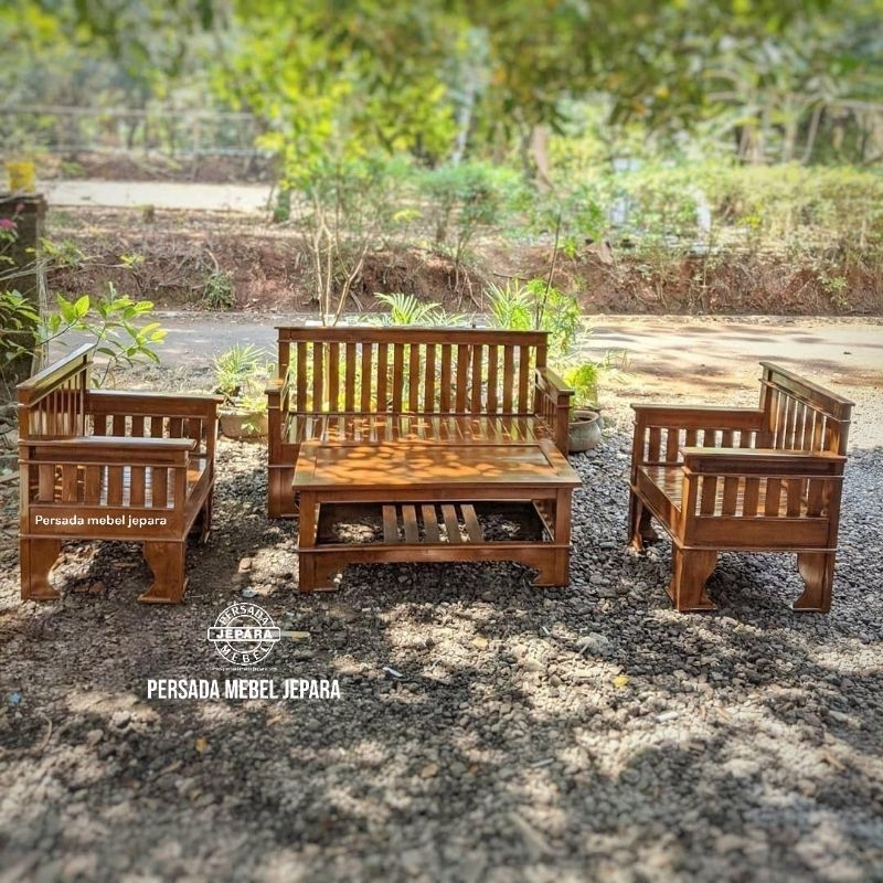 Kursi tamu minimalis jari jari / Kursi tamu minimalis / Kursi tamu jati / Kursi tamu / Kursi / Bangk