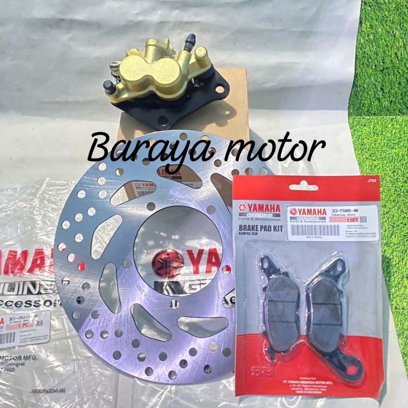 Paket Piringan Cakram Depan Yamaha Vixion Old Vixion New Plus Dispad+Kaliper Asli