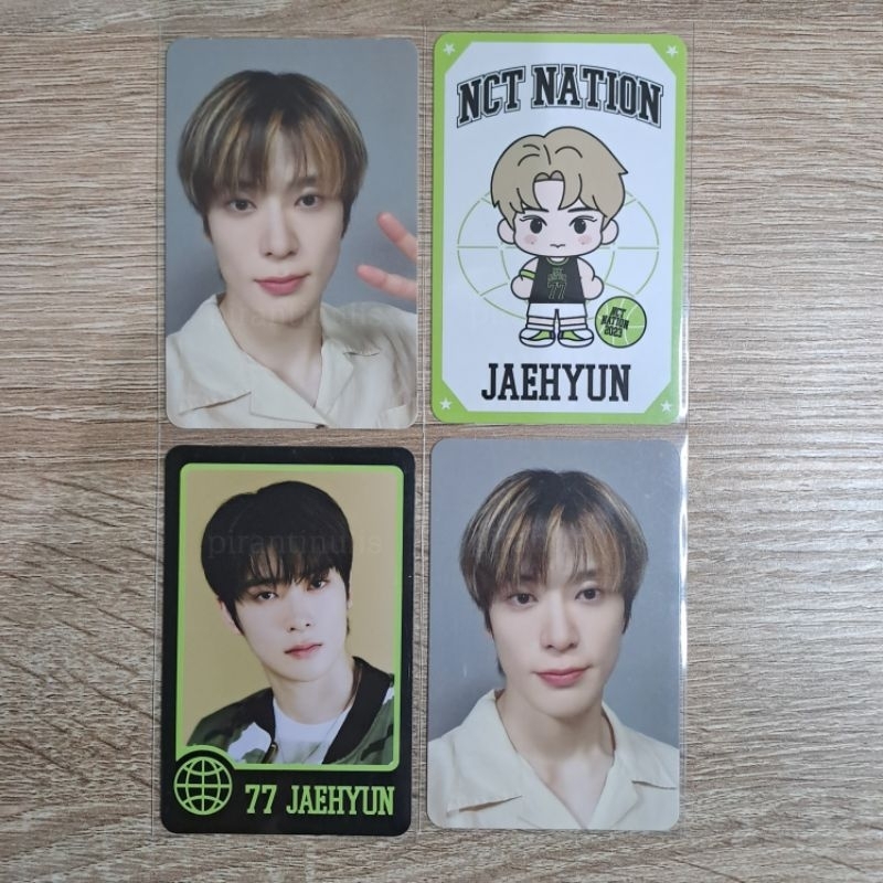 Trading Card NCT Nation Jaehyun Black Green Set