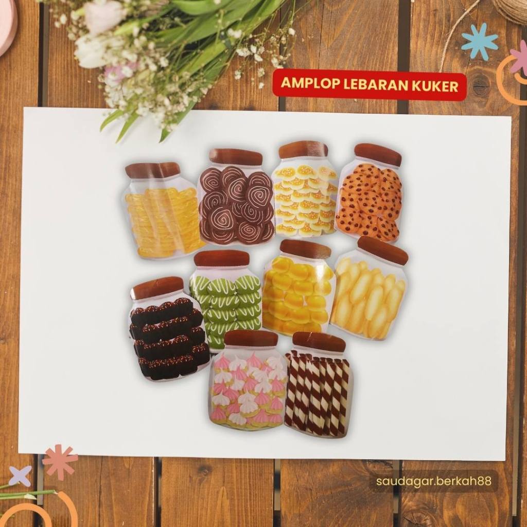 

(Isi 8) AMPLOP IDUL FITRI LUCU tema MAKANAN