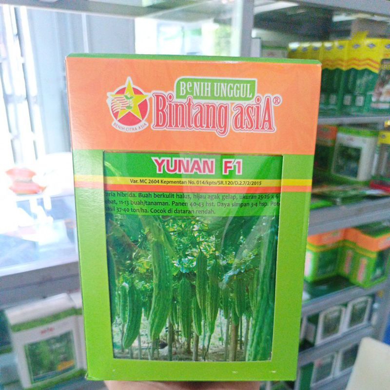

Benih Yunan F1 (Paria Pare) Isi 10 Gram (Estimasi 50-65 btr) Exp 2025 (Terbaru)/Termurah/Perawatan mudah/ Tahan Kriting daun, Virus Gemini, Layu Fusarium/Berbobot, Buah Lebat, Disukai Pasar/Tahan Simpan/100% Ori Kemasan Pabrik