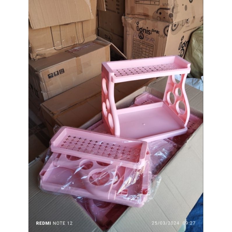 [COD] Rak Dapur Bulat/Rak PiringViral cantik