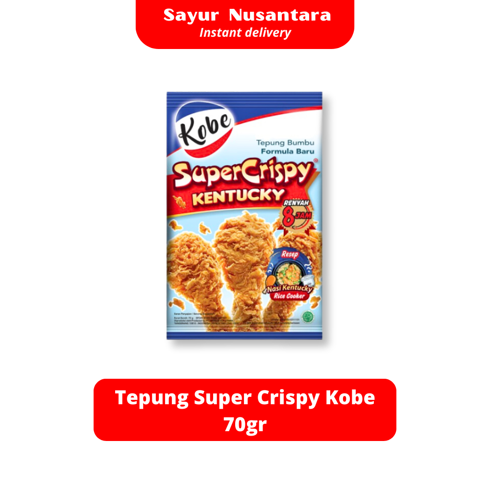 

Tepung Super Crispy Kobe 70gr - Sayur Nusantara