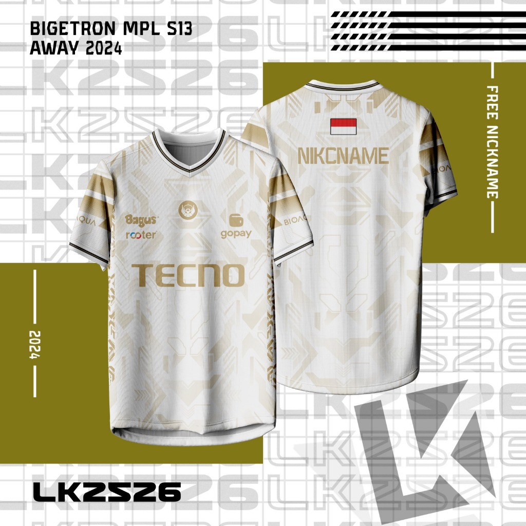 Jersey E-Sport Bigetron 2024 | Away MPL S13 | Full Printing Premium