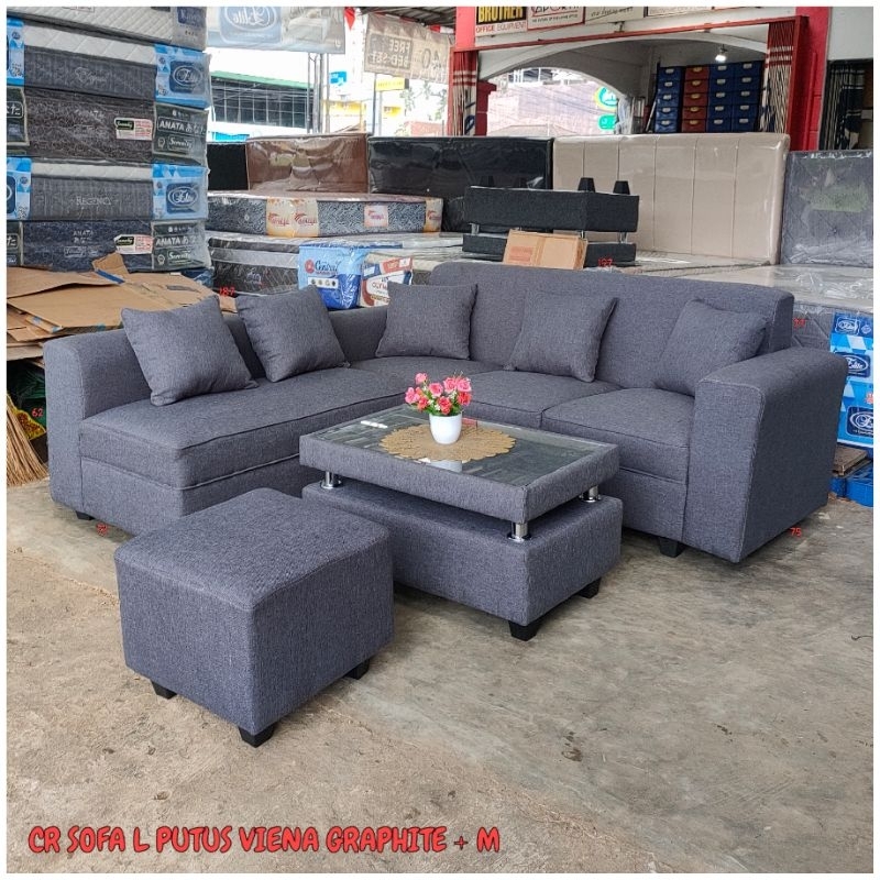 SOFA L SUDUT PUTUS MINIMALIS EMPUK