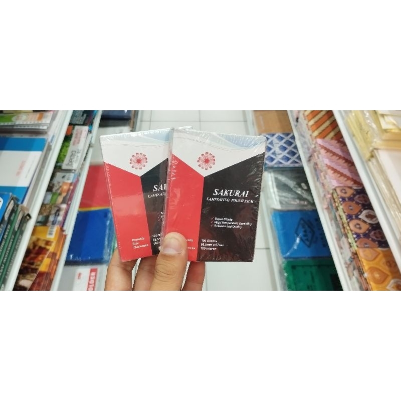 

PLASTIK LAMINATING SAKURAI UKURAN UNTUK KTP