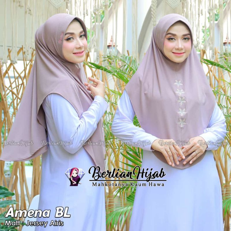 HIJAB OVAL BORDIR BINTANG  BERLIAN HIJAB ORIGINAL