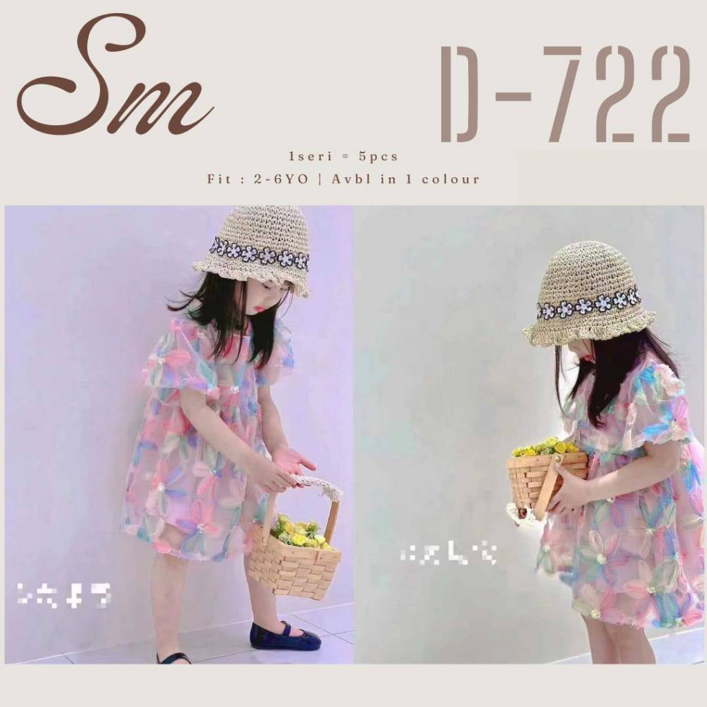 dress pesta princess anak perempuan import / drs132