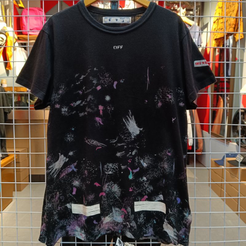 Galaxy Brushed Tee SS All Over White Off - White