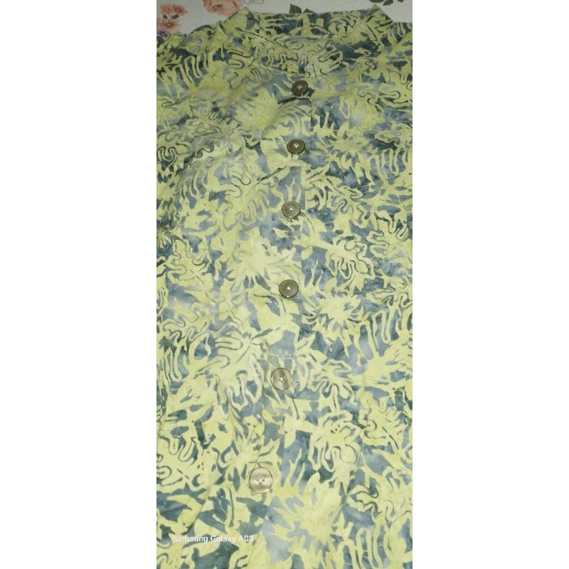 baju Koko batik warna hijau
