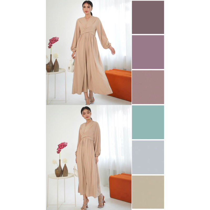 JS796 Gamis silang ikat