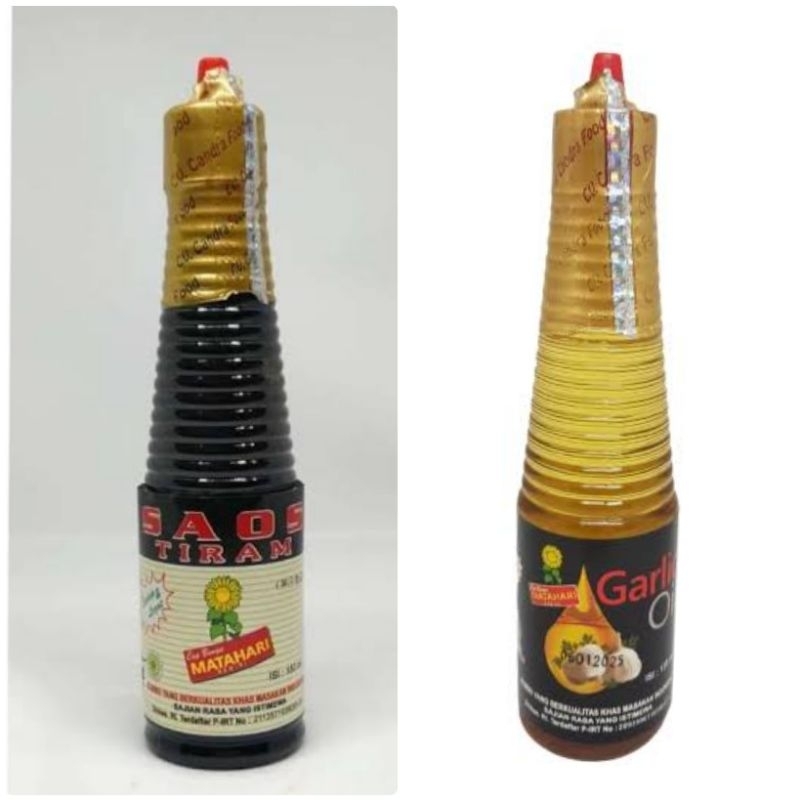 

Saos Tiram Oyster Sauce - Minyak Bawang Garlic Oil Cap Bunga Matahari 135ml