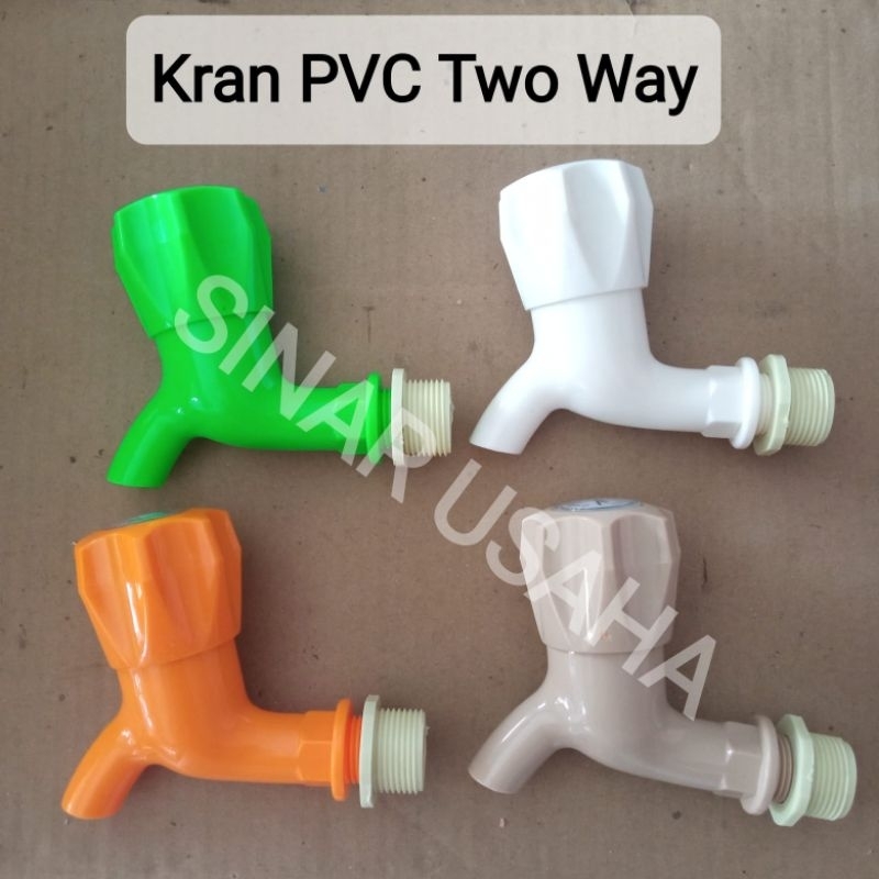 Kran Tembok PVC Two Way CAMEL 1/2" / Kran Plastik Tebal CAMEL / Kran Air Camel Model Mahkota / Kran 