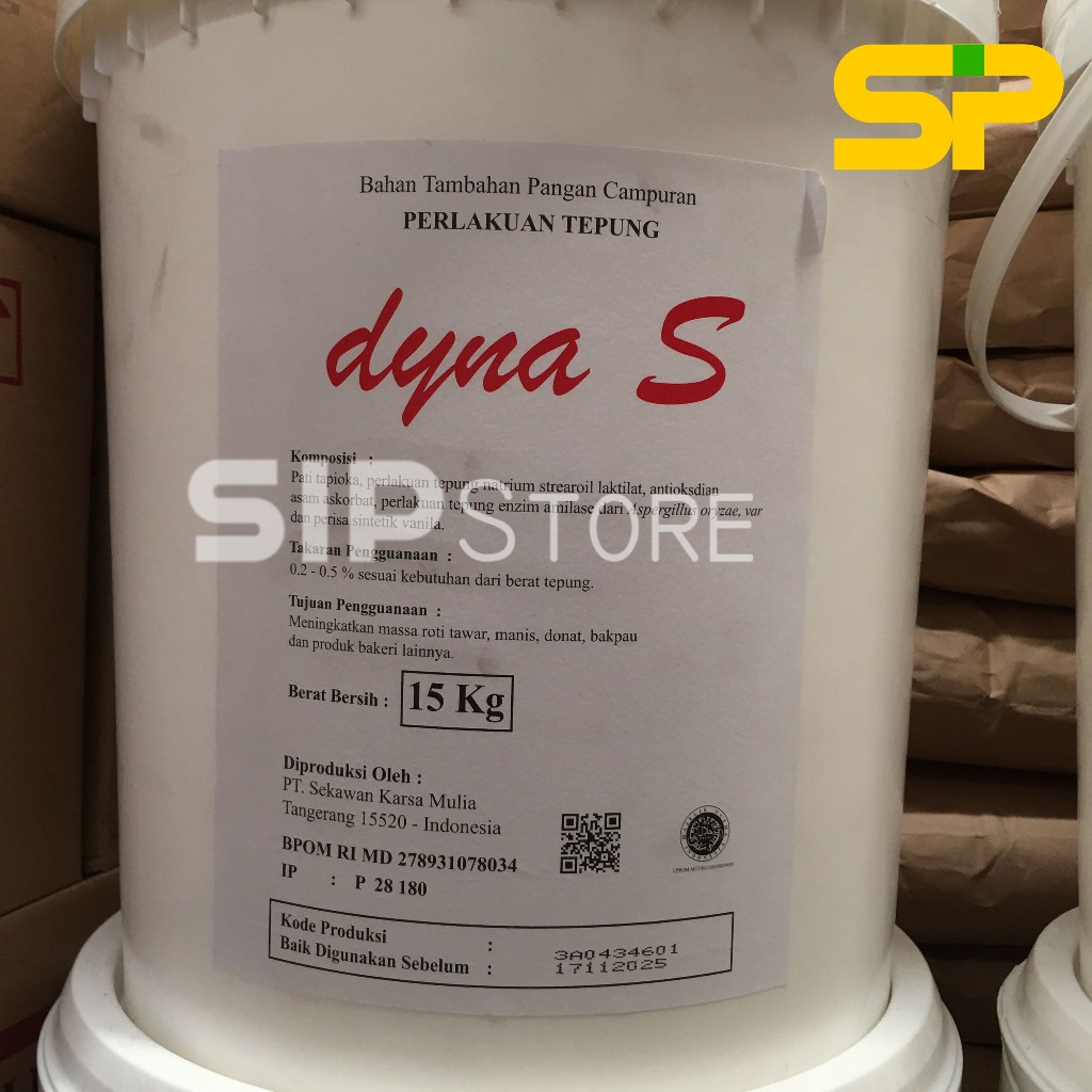 

Dyna bread improver S 15kg/ Pelembut Kue dan Roti 15 Kg / Dyna S