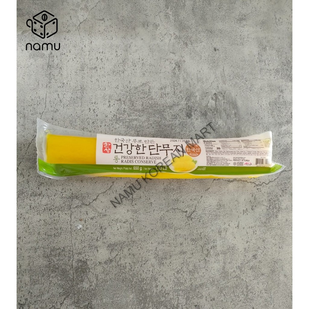 

Hansang Acar Lobak Danmuji (Whole) 650gr / Acar Lobak Utuh / Preserved Radish / Acar Lobak Kuning