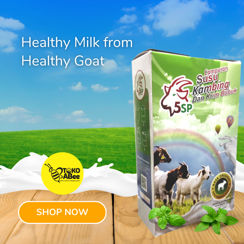 

SUSU KAMBING 5 SP lebih bagus daripada susu sapi LIMA SEMPURNA SUSU KAMBING 5SP