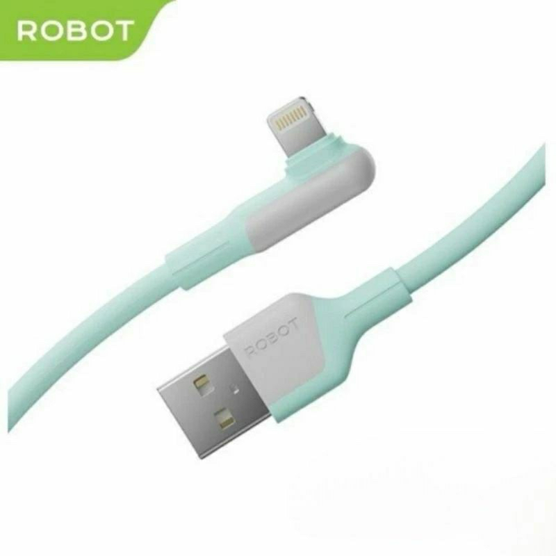 ROBOT Kabel Data Micro/Lightning/Type-C Desain Siku 90