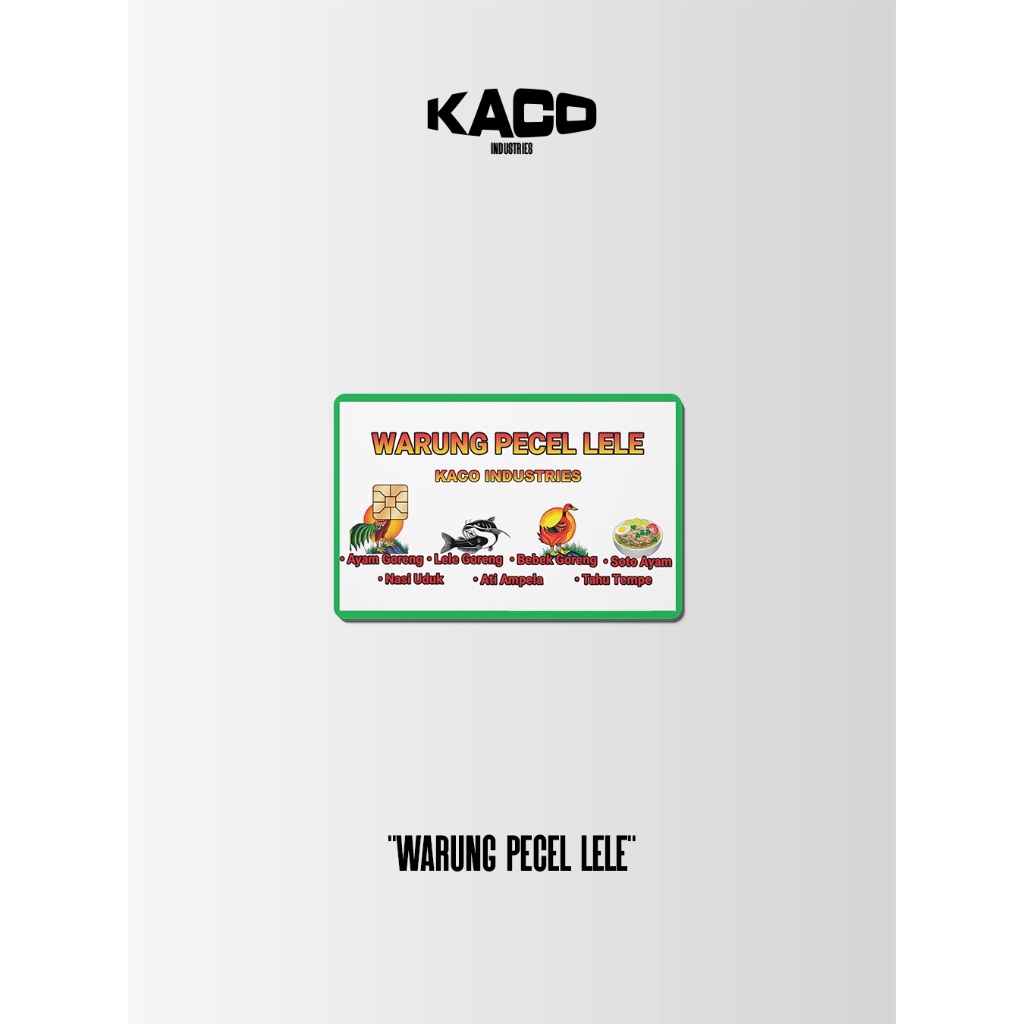 

Sticker Skin Stiker Kartu Card ATM edisi kearifan lokal (Pecel lele) | Kaco Industries
