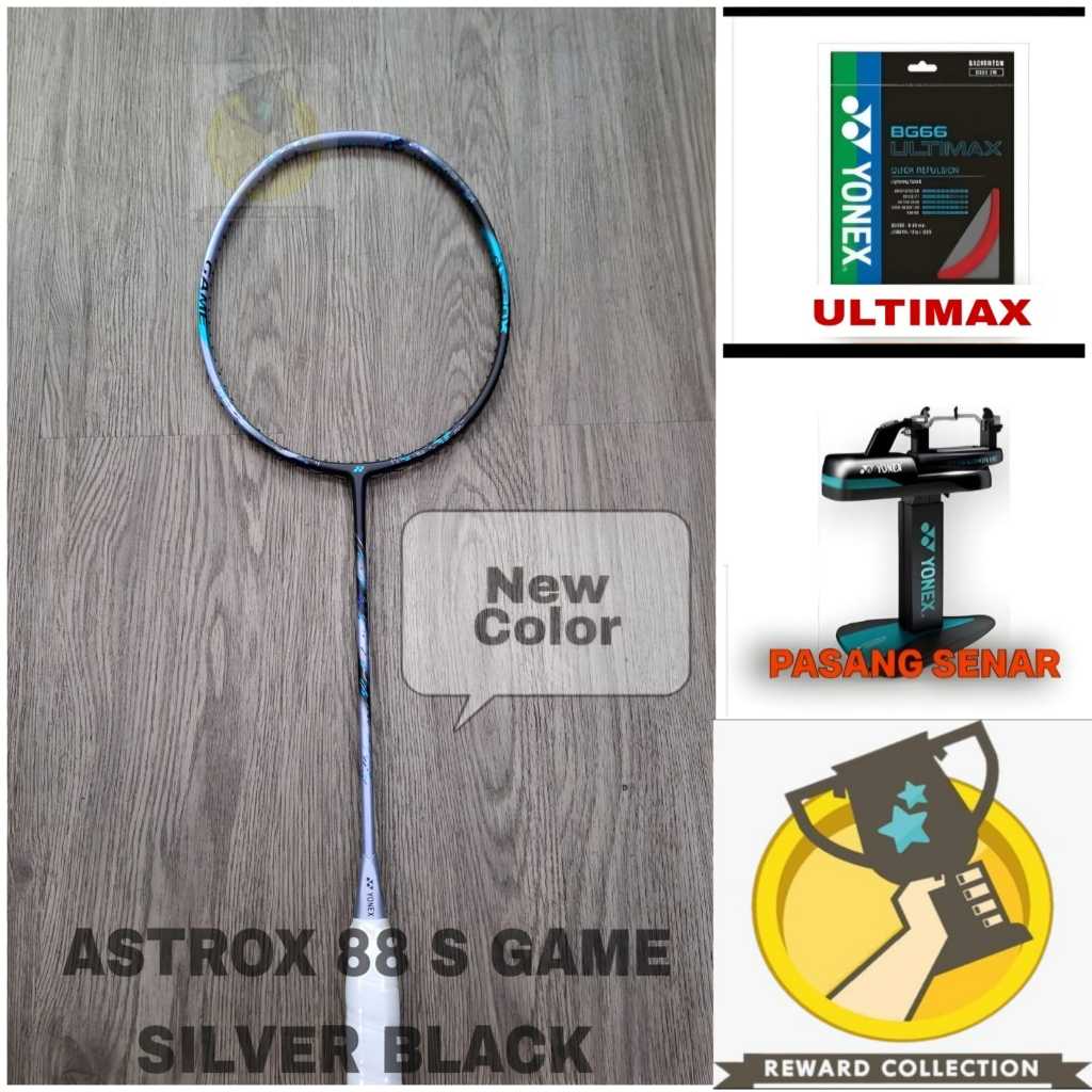 Raket Badminton Yonex Astrox 88 S Astrox88S Game Silver Black