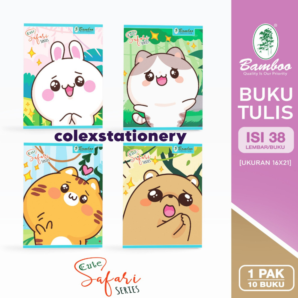 

Buku Tulis Bergaris Biasa Lucu / Buku Tulis Sekolah Motif Ukuran Pendek Isi 38 Lembar 10 Buku Bamboo