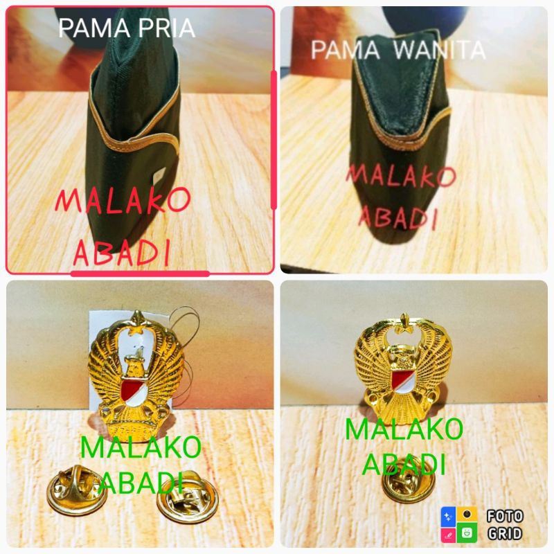 Topi Mutz dan pin mutz kartika eka paksi TNI AD : PAMA ( warna jatah )
