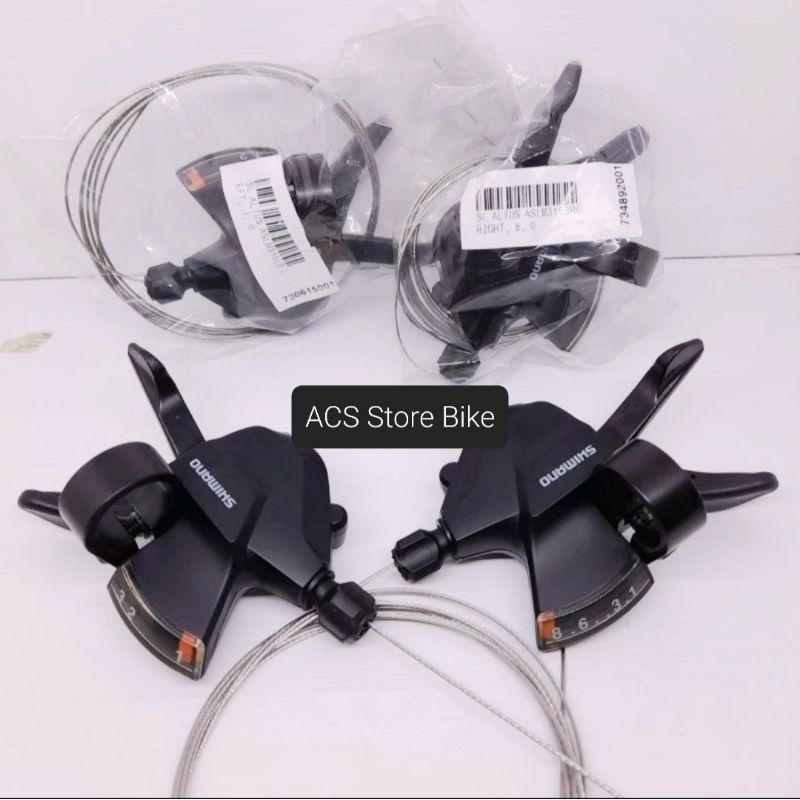 SHIFTER SEPEDA 8 SPEED SHIMANO ALTUS M315 KIRI KANAN PENGOPER GIGI SEPEDA MTB LIPAT FEDERAL