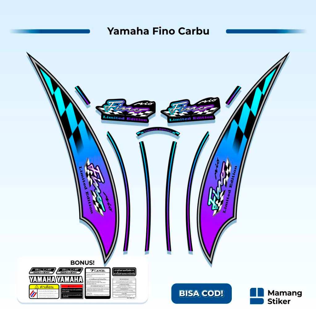 Striping Fino Karbu Classic Variasi (37) Thailand Vietnam 2012 2013 Full Body 125 Fino Lama