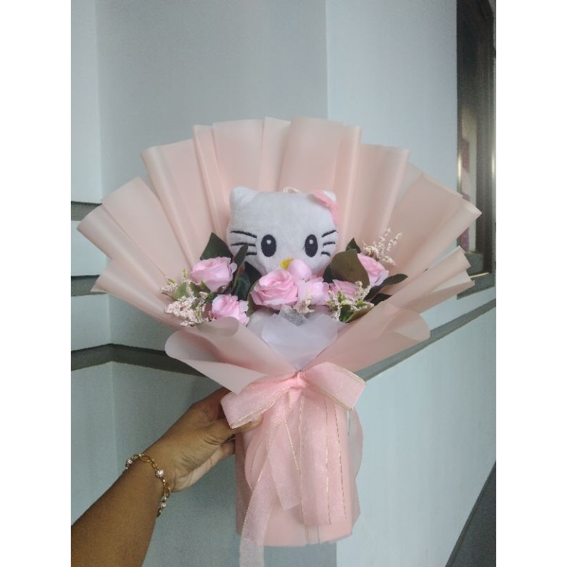 

Buket bunga boneka