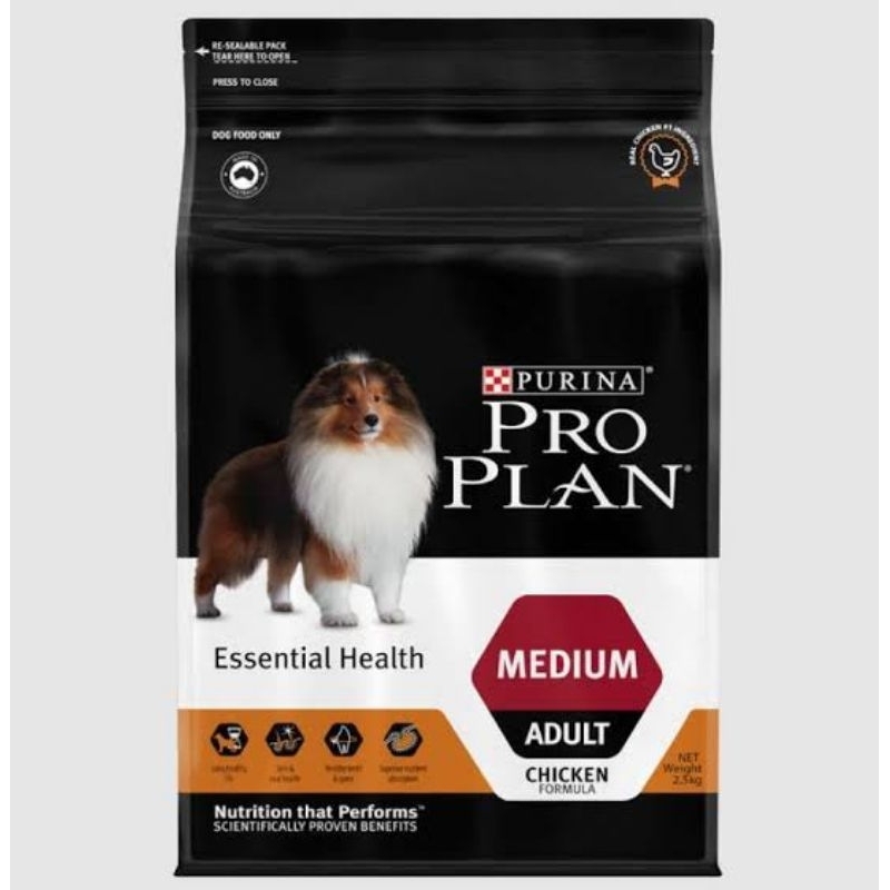 PROPLAN MEDIUM ADULT 2.5KG MAKANAN ANJING DEWASA FRESH PACK