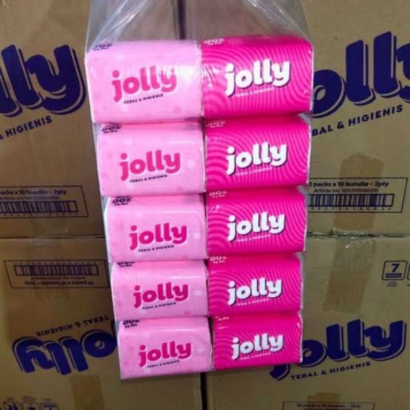 

Tisu jolly 10 paket 200 Sheet Murah dapat 10 pcs