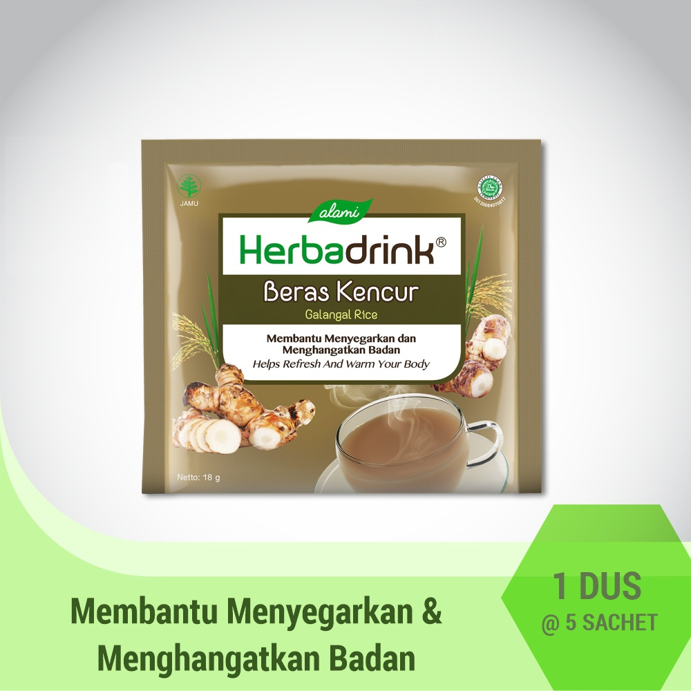 

Herbadrink Beras Kencur isi 5' Sachet @ 18g