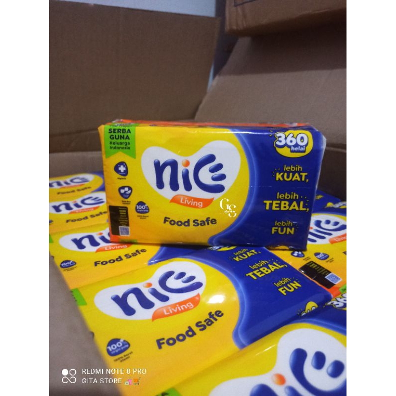 Tisu Nice 360 Halai ( Kemasan baru dari Tisu Nice 180s )