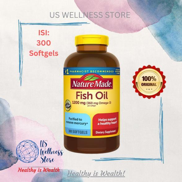 Nature made Fish oil 1200 mg 300 SOFTGELS