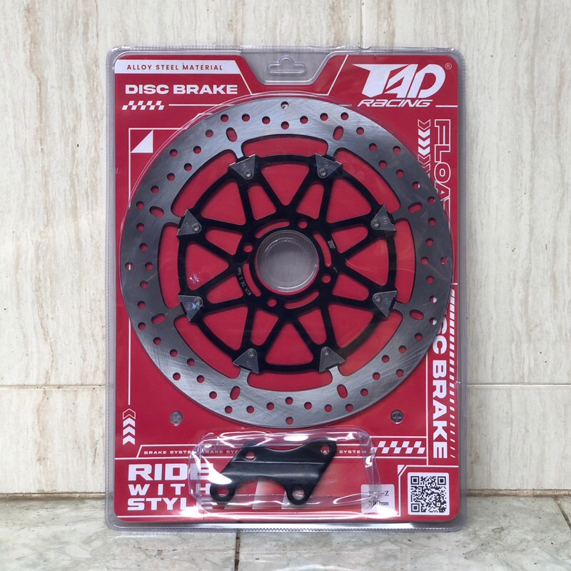 Piringan Cakram Depan Model BREMBO T-DRIVE Set Breket Kaliper Merk TAD | Disc JUPITER Z VEGA R FIZ R
