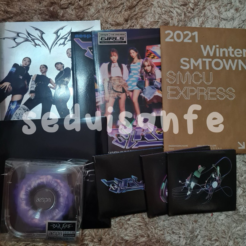 aespa album only (savage, girls, winter smtown 2021)