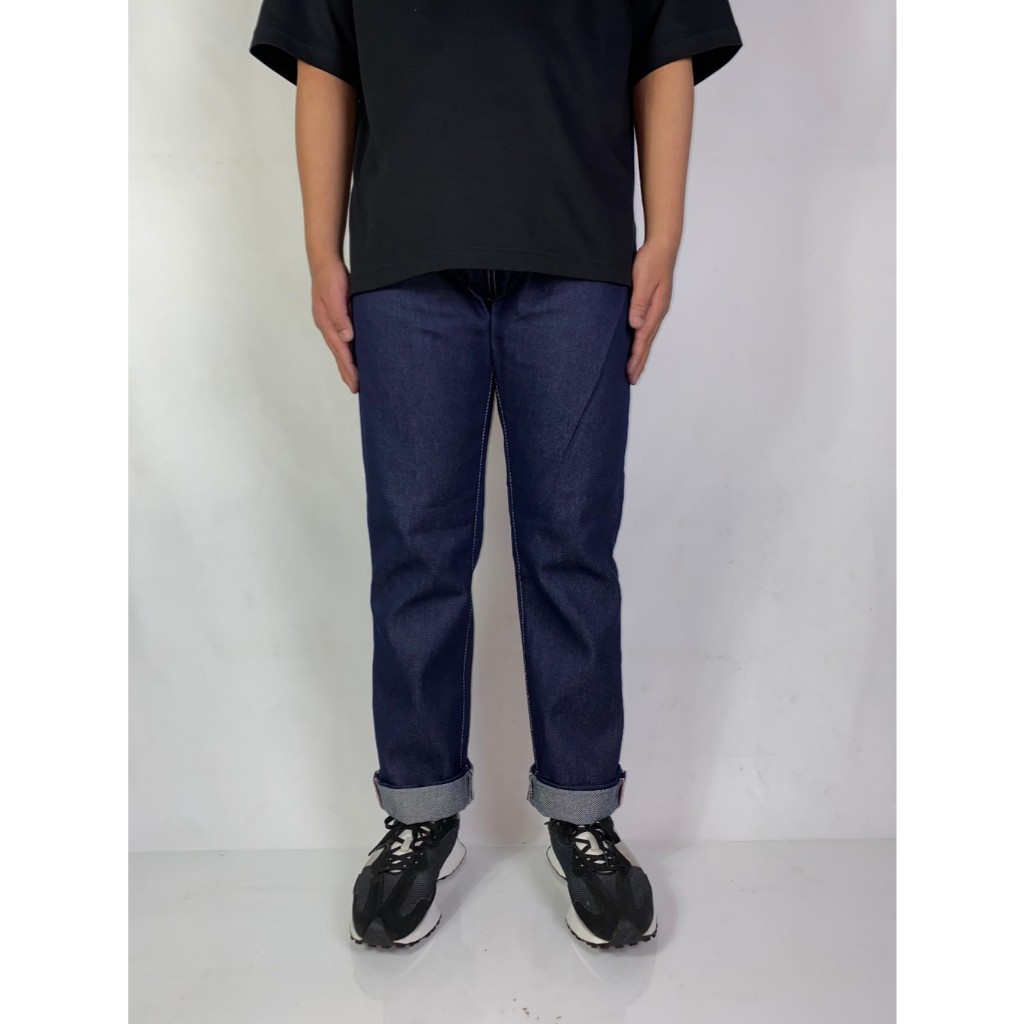 RARESIDE - Celana Jeans Raw Denim - Shellstitch - Accent Selvedge - Blue Deep Indigo 13 oz