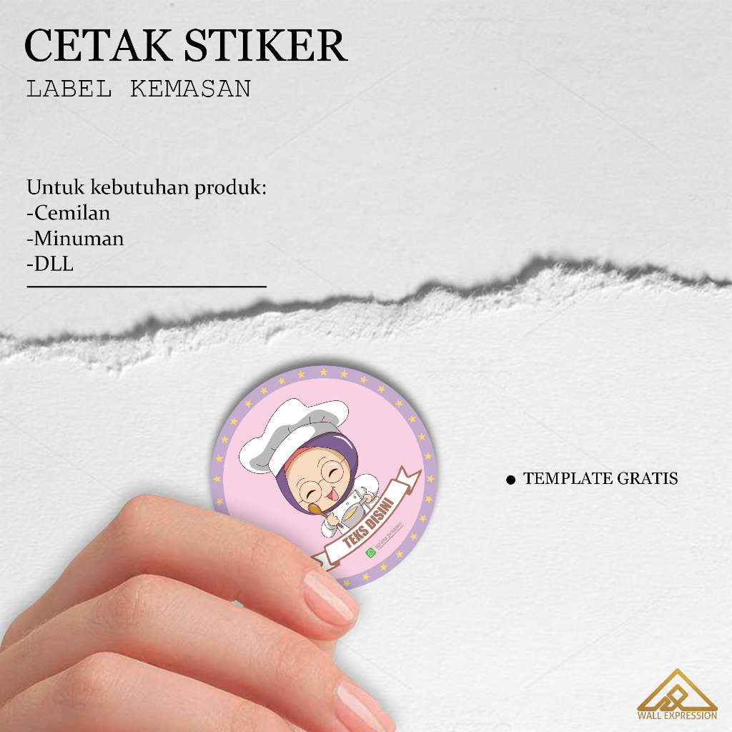 

CETAK STIKER LABEL BULAT UNTUK KEBUTUHAN KEMASAN PRODUK